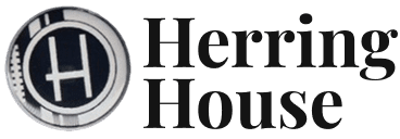Circular Herring House icon with text